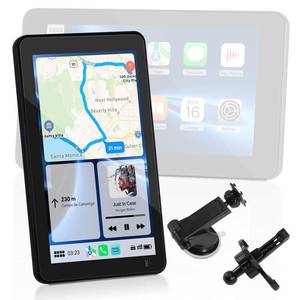 lot 3247 image: Carplay Screen for Car, 7 Inch Portable Touch Screen Car Stereo with Wireless Carplay and Android Auto, Landscape and Portrait Screen, Live Navigation, Bluetooth, AirplayMirror Link, Voice Control, AUX