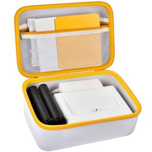 lot 3256 image: Case Compatible with Kodak Dock Plus for Liene M100 for Kodak Dock Premium Wi-Fi 4x6� Instant Photo Printer. Bluetooth Photo Printing Holder for Adapter, Cartridge, Paper, Power Cord (Box Only) -White