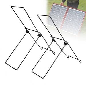 lot 4101 image: KishYa 2 Pack Solar Panel Stand, Folding Solar Panel Stand, No Fixed Installation Required Sturdy and Lightweight Suitable for Less Than 0.35 Inches Thick