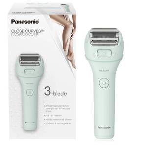 lot 4118 image: Panasonic Electric Bikini Trimmer, Womenfts Waterproof, Full-Body Cordless Electric Razors for Women with Bikini Attachments, 3 Hypoallergenic Blades, for Travel, Shower and Everyday Use - ES-AWL6AG