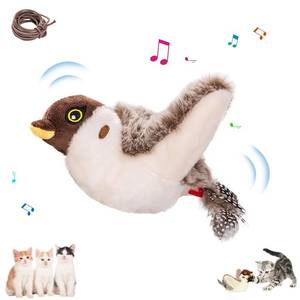 lot 4161 image: NIUYOU Interactive Chirping Bird Cat Toys with Flapping Wings,2025 Simulated Chirping Bird Cat Toy,Flying Bird Cats Toy,Flying Simulation Electric Sparrow ShakingToys for Indoor Pets