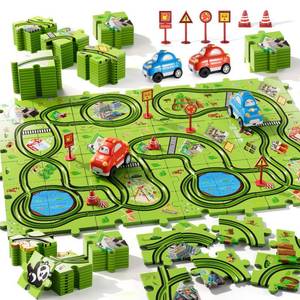 lot 4164 image: Bennol Toddler Toys Gifts for 2 3 4 5 Year Old Boys, 56pcs Jigsaw Puzzle Race Track Car Set for Kids Boys Toddlers 1-3 2-4 3-5 4-6, Puzzle Tracks Car Toys Gifts for 2 3 4 5 Year Old Boy Kid