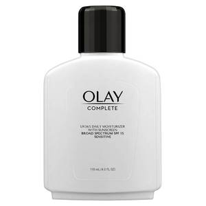 lot 4187 image: Olay Face Moisturizer, Complete All Day Moisturizer With Sunscreen Broad Spectrum SPF 15 - Sensitive, 4 fl. Oz, 1 unit
