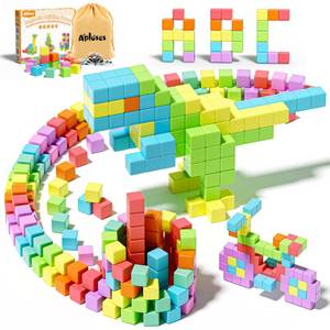 lot 4212 image: Apluses 42PCS Magnetic Blocks Set, Magnet Building Cubes for Toddlers, Travel Sensory Autism Preschool Montessori Toys for 3 4 5 6 7 8 Year Old, Birthday Girls Boys Gifts