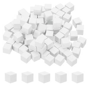 lot 4230 image: uxcell 100 Pcs Wooden Blocks, 0.4 Inch Square Natural Wooden Block Unfinished Wood Cube for DIY Craft Art Project Painting Decoration, White