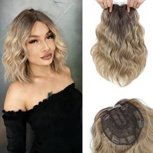 lot 4242 image: UDU 11inch Hair Topper for Women, Lightweight and Breathable Wiglet for Thinning Hair, Natural Look Volume Booster Hairpiece for White HairRoots Coverage, Ideal for Summer Wear