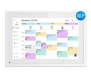 lot 5819 image: Digital Calendar, 10.1 Inch Smart Electronic Desk Calendar and Chore Chart, Touchscreen Interactive Display for Family Schedules with Meal Planner and Picture Frame and Lists