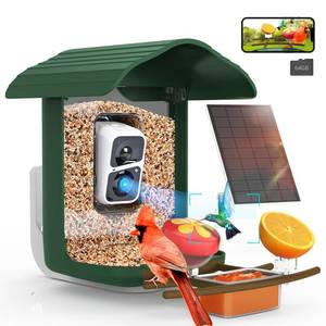 lot 5833 image: birdsnap PAV-Bird Feeder with Camera,2K HD with 64GB Card, AI Identify Smart Bird House Cam Solar Panel,Live Stream,Motion Detection,Auto Record Video for Backyard Outdoors,Ideal Gift for Bird Lover