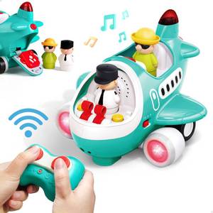 lot 5847 image: iPlay, iLearn Baby Airplane Toys, Cool Remote Control Plane Toy for Toddlers 2-3, Infant Musical RC Helicopter WLight Sound, Birthday Gifts for 18 24 Month 2 3 4 Year Old Boy Girl Kids Children