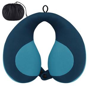 lot 5867 image: INFANZIA Chin Supporting Travel Neck Pillow, Comfortably Supports and Helps Support Head and Neck - Gifts for ToddlerChildKids, Blue