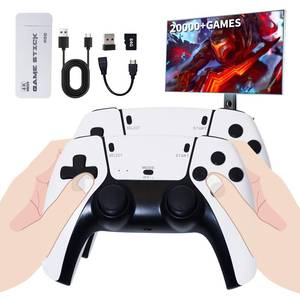 lot 5881 image: Retro Gaming Console Stick � Plug and Play Video Game System with 23 Built-in Emulators, 20,000 Retro Games, 4K HDMI Output, Dual 2.4GHz Wireless Controllers, Classic Arcade Experience for TV-64G