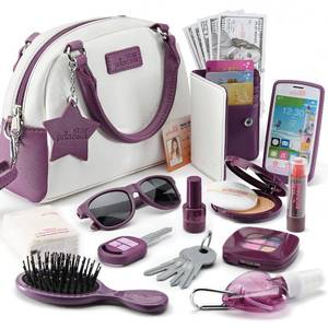 lot 5888 image: Play Purse for Little Girls - Toddler Girl Toys Includes Phone, Wallet, Fake Makeup Accessories - 3 Year Old Girl Gifts Princess Toys Dress Up Pretend Play Birthday Gift for Girls Ages 3 4 5 6 