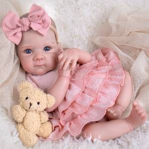 lot 5932 image: Aori Reborn Baby Dolls Girl 20ftft Realistic Newborn Girl - Lifelike Poseable Vinyl Baby Doll with Feeding and Outfit Set - Weighted Body for Cuddling, Gift for Collectors and Kids 3