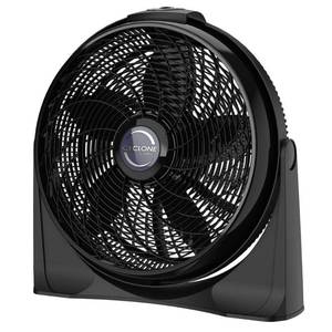 lot 5945 image: Lasko Floor Cyclone Fan without Remote 20 Adjustable Tilt, Wall Mountable, 3 Speeds, Indoor Use, 2000 CFM, Blackin