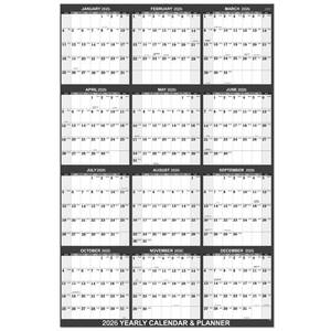 lot 6216 image: 2026 Yearly Wall Calendar - 2026 Wall Calendar with Julian Date, Jan 2026 - Dec 2026, One Page for Organizing, Premium Thick Paper, Vertical, Gift Pocket, 34.8 x 22.8in (Open) - Greyin