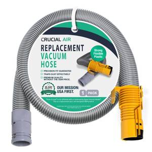 lot 6245 image: Crucial Vacuum Hose Compatible With Dyson DC07 All Floors Hose SilverYellow No. 904125-51