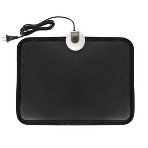 lot 6248 image: Livtribe AC 110V Heated Floor Mat for Foot, Carbon Crystal Heating Pad, Electric Heated Foot Warmers for Office, Home (Black)