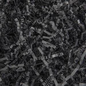 lot 6252 image: Caleihd Crinkle Cut Paper Shred Packing Grass Cushion Paper Streamer for Christmas Wedding Birthday Bridesmaid Engagement Craft Gift Boxes Bags Basket Filler Decoration 4.5oz Black
