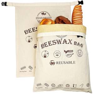 lot 6254 image: Reusable Beeswax Bread Bags for Sourdough XL Eco-Friendly Fresh Food Storage (13x17in, 2 Pack)  Moisture Lock, Sustainable Homemade Bread Preservation