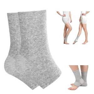lot 6272 image: Bamboo Fiber Compression Socks for Men and Women - Ultra Soft and Breathable Ankle Foot Sleeves, All-Day Comfort for Running, Travel, Work and Recovery