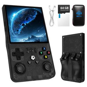 lot 6304 image: Retro Gaming Console with 4000mAh Battery 4.0�IPS Screen, Black