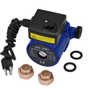 lot 6329 image: JASSFERRY Hot Water Recirculation Pump 115V 34 inch NPT Recirculating System Circulation Replacement Pumps for Solar Water Heater Circulating Boiler Circulator