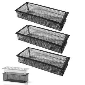 lot 6334 image: A3-Pack Floor Vent Screen Net for 4 x 10 Inch Registers, Floor Air Vent Mesh Filter Trap for Catching Hair, Pet Food, Coins, Debris � Easy Install Vent Cover for Home Use