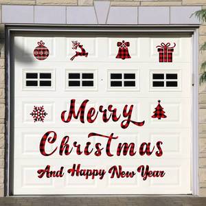 lot 6352 image: Ferraycle 23 Pcs Magnetic Christmas Garage Door Decorations Merry Christmas Garage Door Magnets Car Stickers Refrigerator Magnets Decals