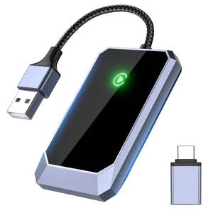 lot 6361 image: TERUNSOUl Wireless Carplay Adapter, Converts Wired to Wireless carplay Adapter for iPhone, Wireless Control Plug and Play Carplay for Cars from 2017 and for Apple iPhone iOS 10