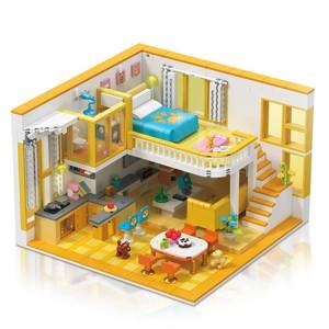lot 7616 image: Hallisun Friends House Building Block Set, Pets Collection Small Brick Model Set, Creative Mini Toy Building Sets, Children�s Day Birthday for Teens Kids Boys Girls 8, 1048 PCS