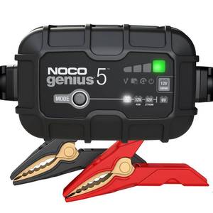 lot 9027 image: NOCO GENIUS5 5A 6V12V Smart Battery Charger  Maintainer and Desulfator