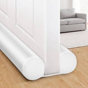 lot 9035 image: MAXTID Under Door Draft Stopper White 32Inch, Weather Stripping Door Seal, Door Sweep for Exterior and Interior Doors Door Bottom Seal Dust and Noise Insulation Large Door Draft Guard of Doors