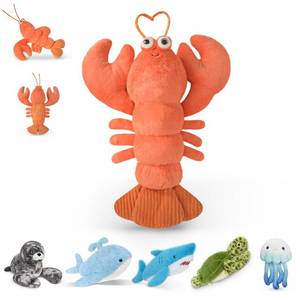 lot 9036 image: Niuniu Daddy 23  3.3 Pound Lobster Weighted Stuffed Animals for Kids Adults, Large Lobster Weighted Plush Toys Animal Calming for Sleeping, Cute Body Pillow for Presents Birthday Christmas Holidayin