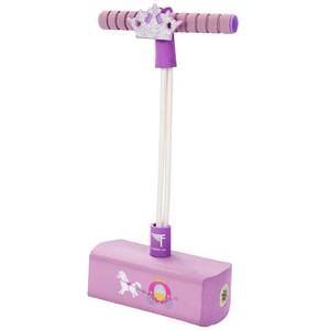 lot 9046 image: Flybar My First Foam Pogo Jumper for Kids Fun and Safe Pogo Stick for Toddlers, Durable Foam and Bungee Jumper for Ages 3 and up, Supports up to 250lbs (Pink Princess), Large