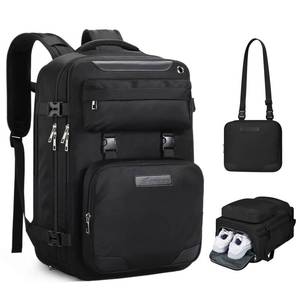lot 9062 image: Maelstrom Travel Backpack for Women Men,35L Laptop Backpack Fits 17-Inch Laptop,Carry On Backpack for Airplanes with Crossbody BagandShoe CompartmentandToiletry Bag (Black, Large)