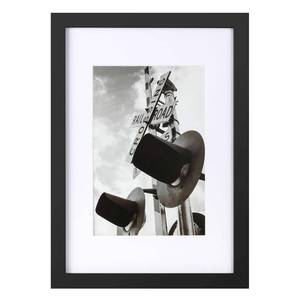 lot 9265 image: ONE WALL Tempered Glass 9x13 Picture Frame with Mats for 6x9 Photo, Black Wood Frame for Wall and Tabletop - Mounting Hardware Included