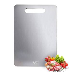 lot 10052 image: New Titanium Cutting Board -100percent Pure Titanium Cutting Boards For Kitche,Easy to clean, Double-sided food-grade Cutting Board For Meats, Fruits And Vegetables (15  11)