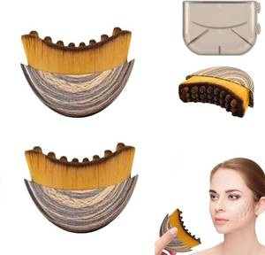 lot 10067 image: New Lymphatic Contour Face Brush, Lymphatic Drainage Massager for Face,Ergonomically Designed to Fit The Skin Precisely and Relieve Fatigue(2PCS)