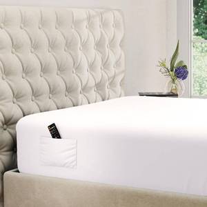 lot 10109 image: DREAMCARE Twin XL Fitted Sheet - Extra Deep Pocket Fitted Sheet - Fits up to 21 inch Mattress - Deep Pocket Twin XL Sheets - Hotel Luxury - Oeko-Tex Certified Sheets - 1 Fitted Sheet Only (White)