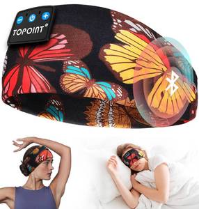 lot 10112 image: TOPOINT Sleep Headphones Bluetooth 5.4, Sports Earphones Sleeping Bluetooth Wireless with USB C for Women Men Sports Gifts Workout Jogging Yoga Insomnia Air Travel Meditation