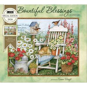 lot 10217 image: Lang, Bountiful Blessings Special Edition 2026 Wall Calendar by Susan Winget, 13.4ftft X 12ftft, 12-Month Calendar with Stapled Binding