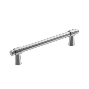 lot 10219 image: Amerock  Cabinet Pull  Polished Chrome  5-116 inch (128 mm) Center-to-Center  Destine  1 Pack  Drawer Pull  Cabinet Handle  Cabinet Hardware
