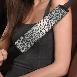 lot 10228 image: Dreaweet Grey Leopard Print Seat Belt Pads Cover for Adults Kids, Stylish Car Seatbelt Cover 2 pcs, Universal Soft and Safe