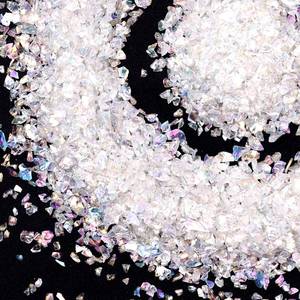 lot 10253 image: Crushed Glass Craft Glitter for Resin, Irregular Metallic Crystal Chips Sprinkles Chunky Glitter Shiny Nail Sequins Flakes for Nail Art DIY Jewelry Making Decoration Vase Filler (2-4 mm)
