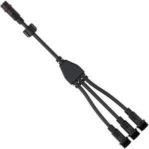 lot 10264 image: Dirduaid 3 Way Lighting Splitter 1m 3.28ft 2Pin Quick Connect with with Male and Female Connectors for LED String Light, Desk Light, Decoration Light Installation (3 Way Splitter)