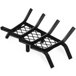 lot 10272 image: Fireplace Grate 17 Heavy Duty with Ember Retainer, 12� Bar Fire Log Grate for Inside Fireplace, Fireplace Assectories, Chimney Hearth Wood Stove Burning Rack Holder,Wood Stove Grate for Outdoorin