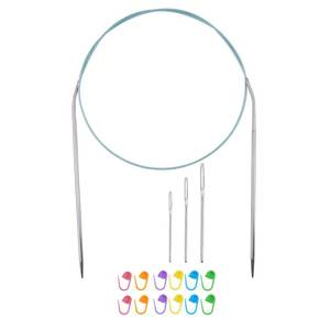 lot 10294 image: Circular Knitting Needles 32inches80cm,Size US 2.5(3mm) Stainless Steel Round Knitting Needles for Handmade Knitting DIY