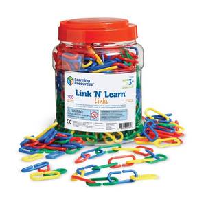 lot 10305 image: Learning Resources Link ftNft Learn Links - 500 Pieces, Ages 3, Preschool Supplies, Toddler Toys, Math Manipulatives