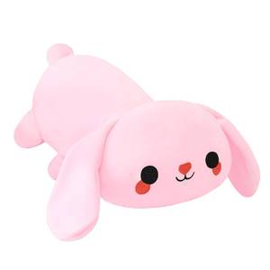 lot 13690 image: SQEQE Weighted Bunny Plush, Weighted Bunny Stuffed Animal, Cute Plushies Soft Pink Pillow Toy Gift for Kids Adults 23.6 Inch, 3.1 Lbs