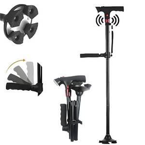 lot 13699 image: Cane Hero, CaneHero Walking Cane for Men and Women Smart Cane with LED Light and Emergency Alarm, Adjustable, Foldable, Lightweight with Non-Slip Base for Seniors, Everyday Support and Safety (1 pc)